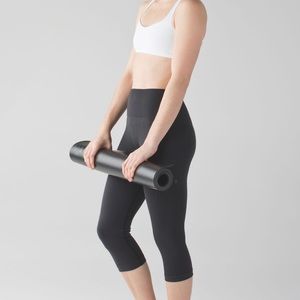 Lululemon Flow & Go Black Compression Capris